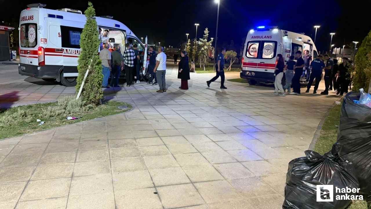 Sincan Park'ta bıçaklı kavga: 3 kişi yaralandı