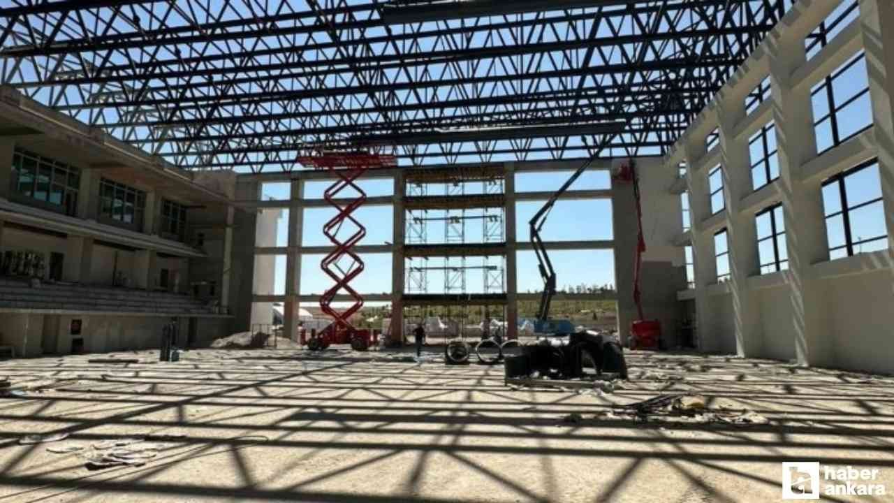 Ankara'da yapılan modern cimnastik salonu 2026'da faaliyete alınacak