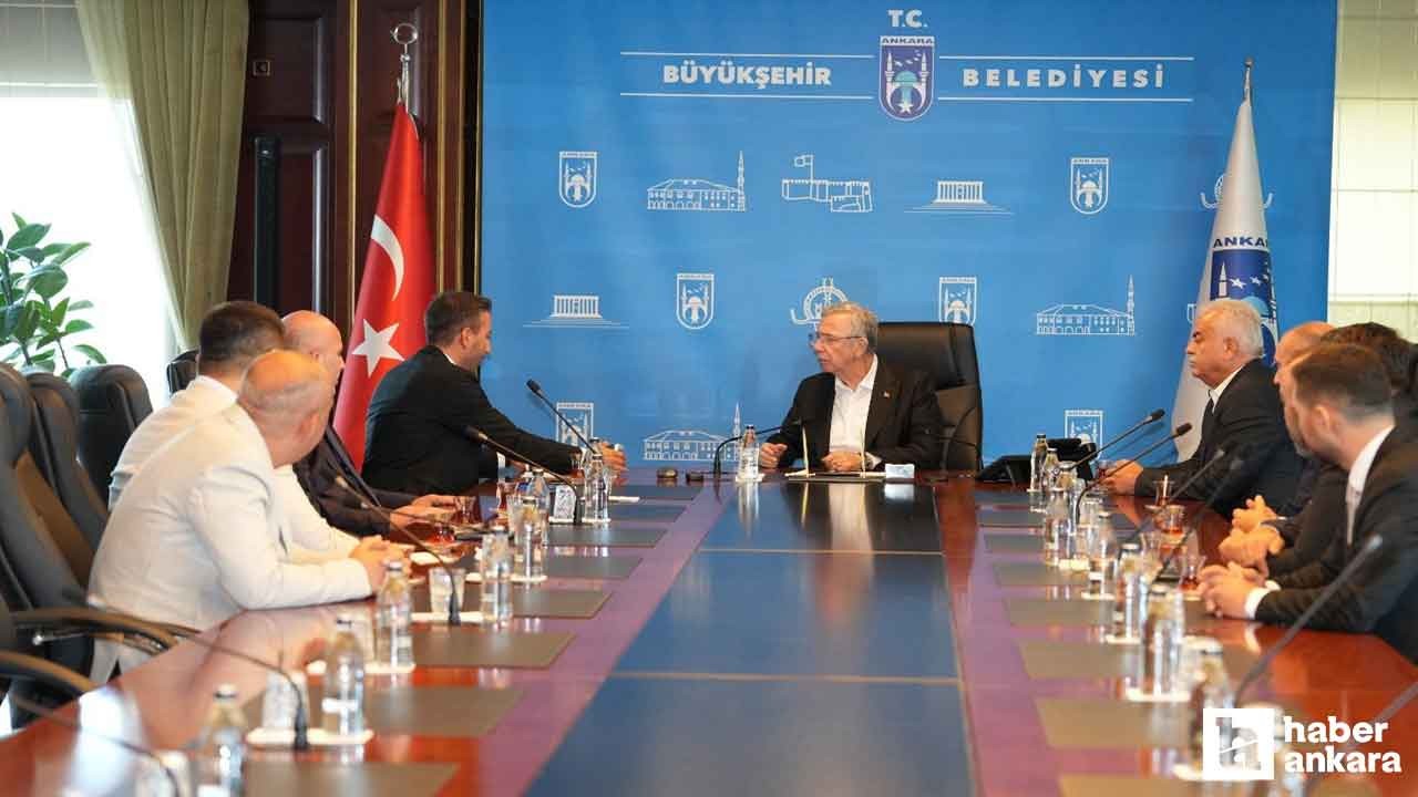 MKE Ankaragücü Başkanı Tekin'den ABB Başkanı Yavaş'a ziyaret!