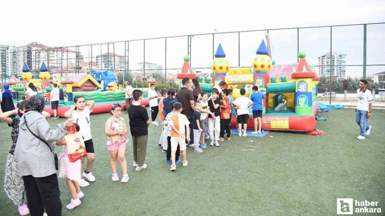 Pursaklar Belediyesi'nin Çocuk Şenliği'nde çocuklar doyasıya eğlendi