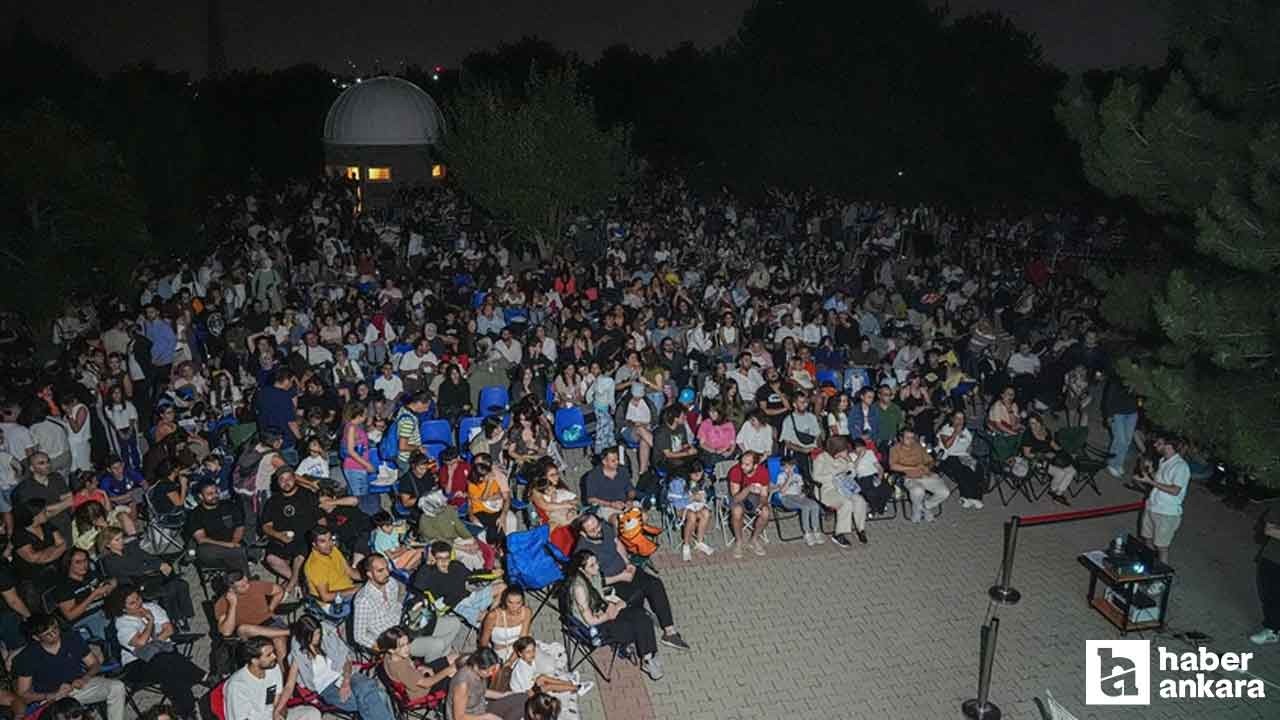 Meteor yağmurunu izlemek isteyen Ankaralılar rasathanede buluştu