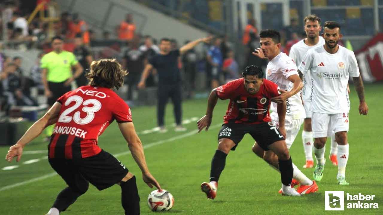 Gençlerbirliği evinde Antalyaspor'a tek golle kaybetti