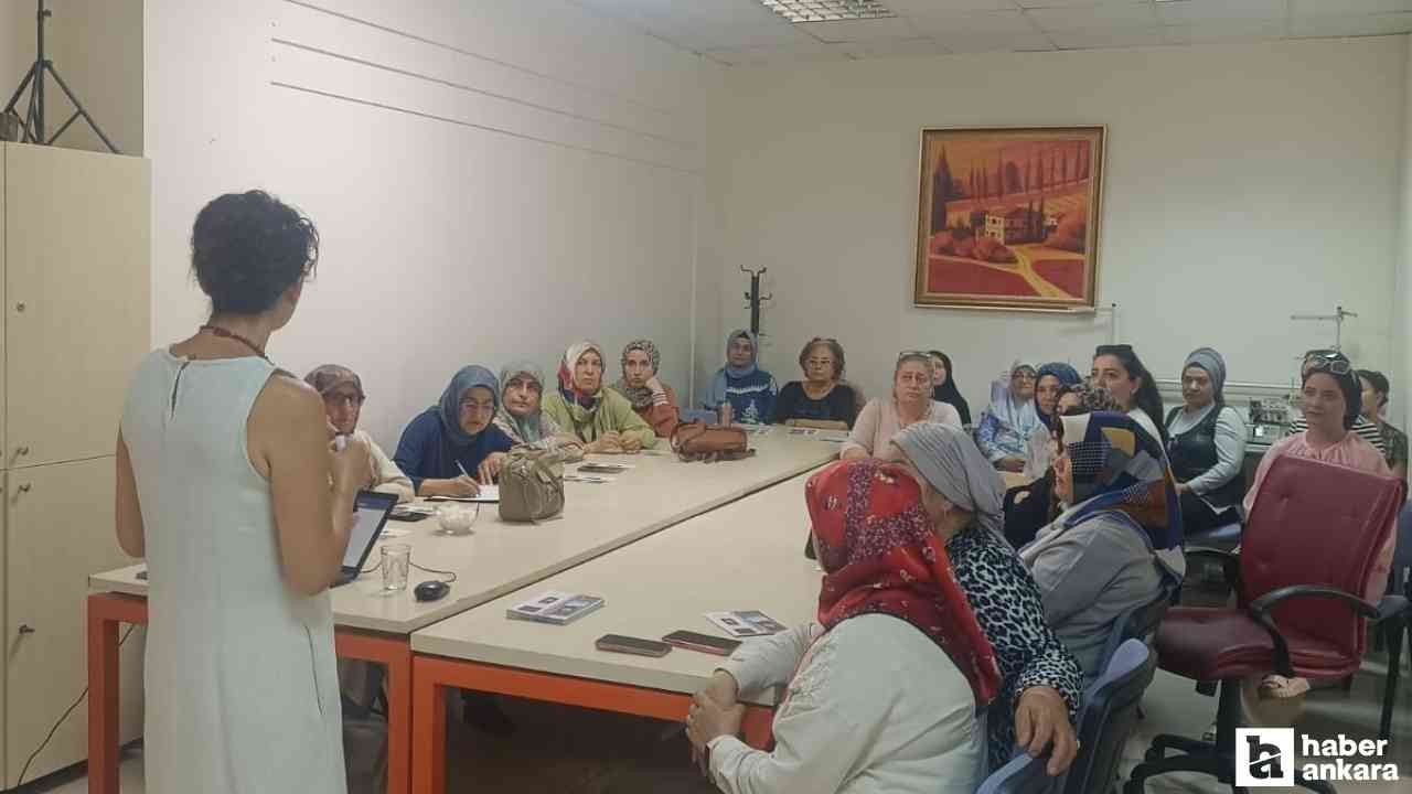 Pursaklar Belediyesi kadınlar için şiddete karşı farkındalık semineri düzenledi
