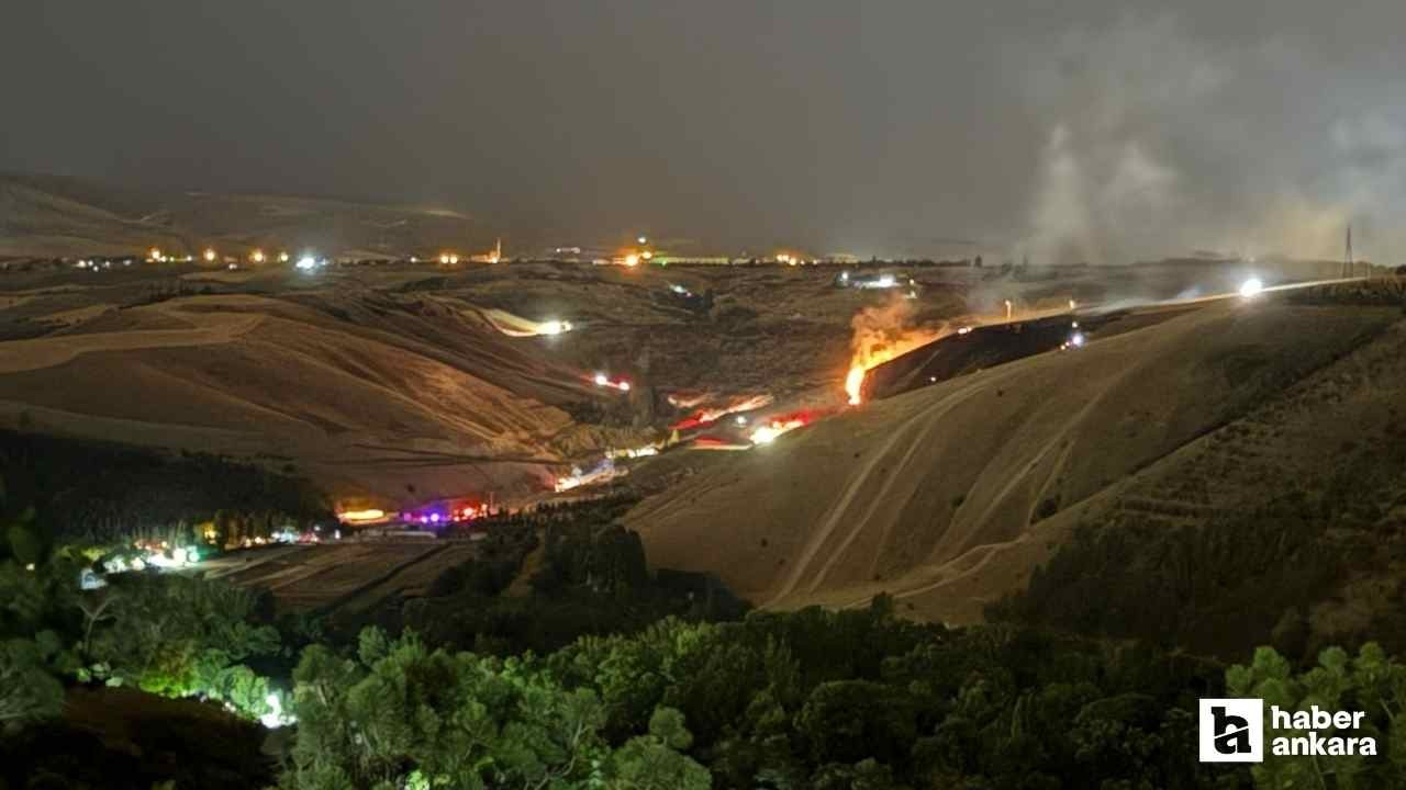 Başkentte Eymir Gölü yakınlarında yangın çıktı