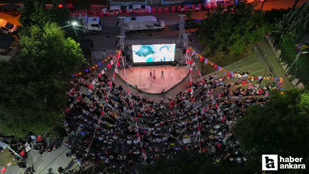 Keçiören'de açık havada sinema keyfi Kibar Feyzo ile sürüyor