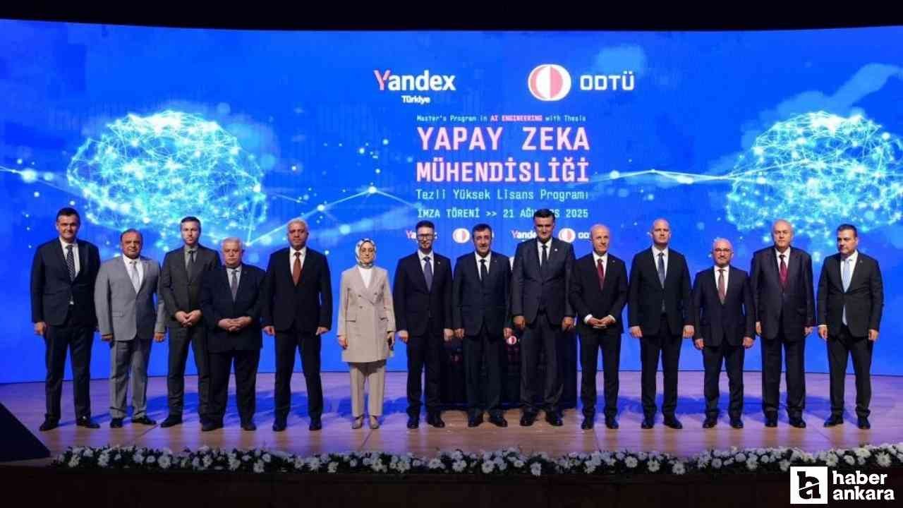 Cumhurbaşkanı Yardımcısı Yılmaz, Yapay Zeka Mühendisliği Tezli Yüksek Lisans Programı’na katıldı