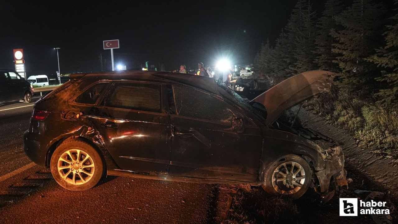Sincan'da iki otomobil çarpıştı: 5 kişi yaralandı