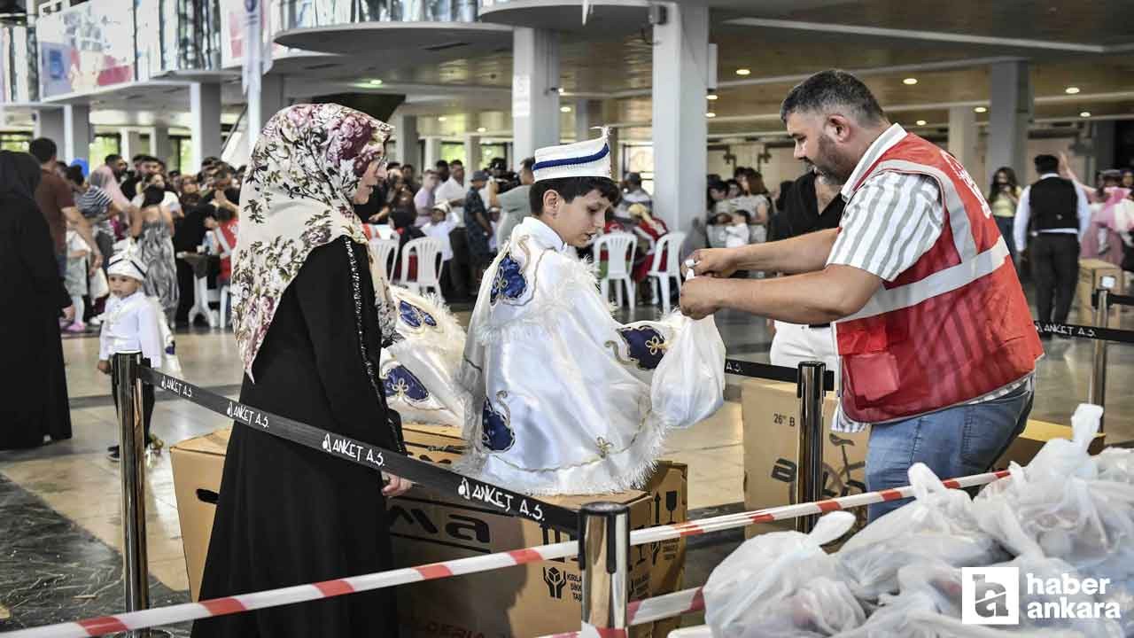 Ankara'da bin çocuk için toplu sünnet şöleni düzenlendi