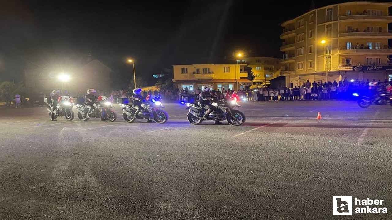 Ankara Emniyet Müdürlüğü Yunus ekiplerinden nefes kesen gösteri!