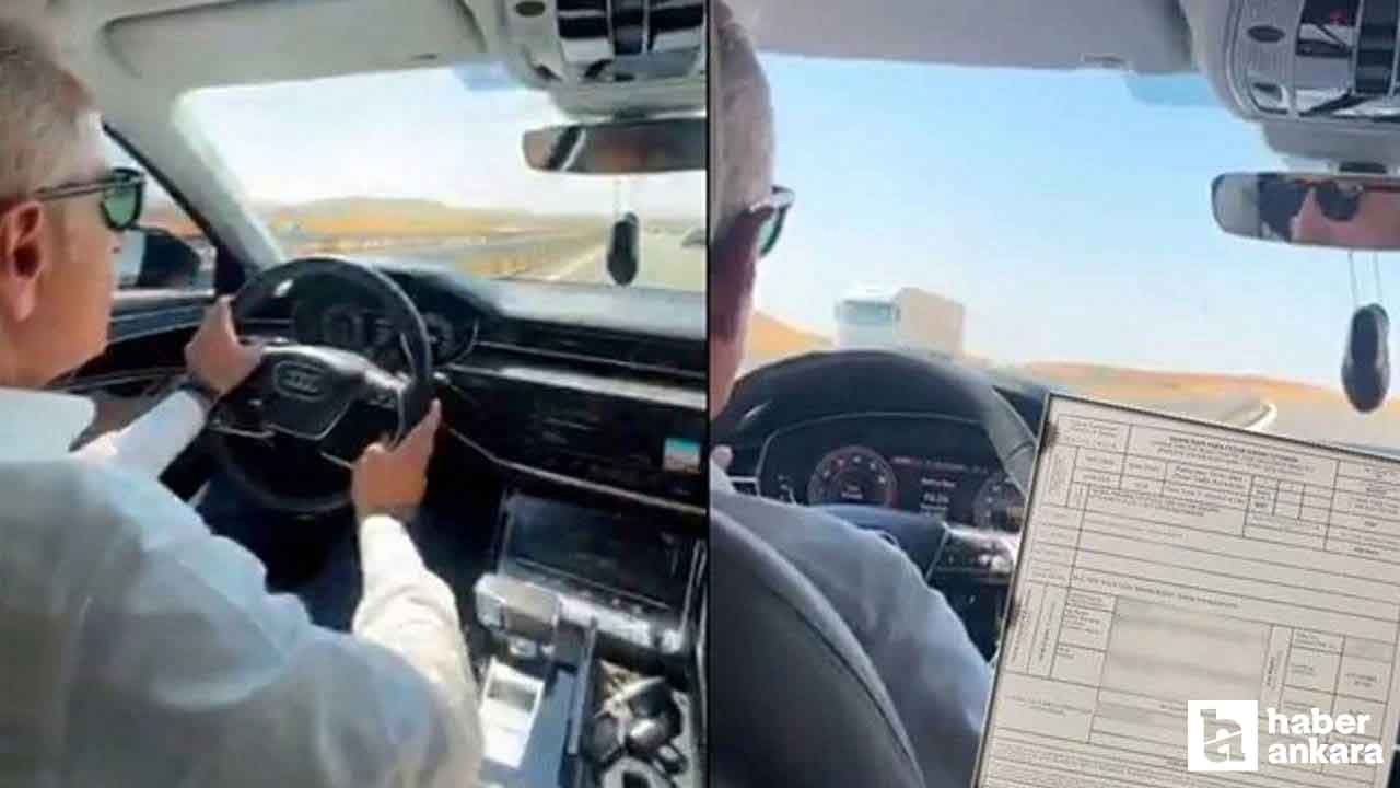 Ankara - Niğde otoyolunda hız yapan Bakan Uraloğlu'na ceza kesildi