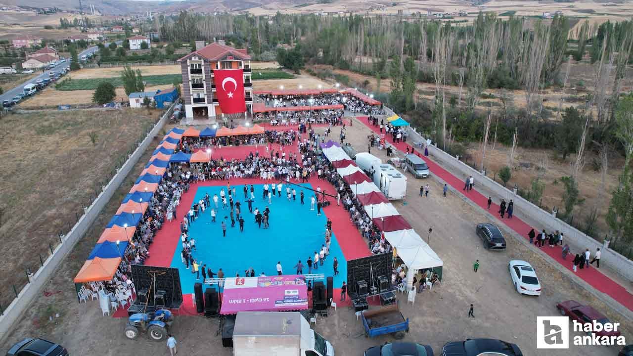 Çubuk'ta düzenlenen geleneksel Türkmen düğünü büyüledi!