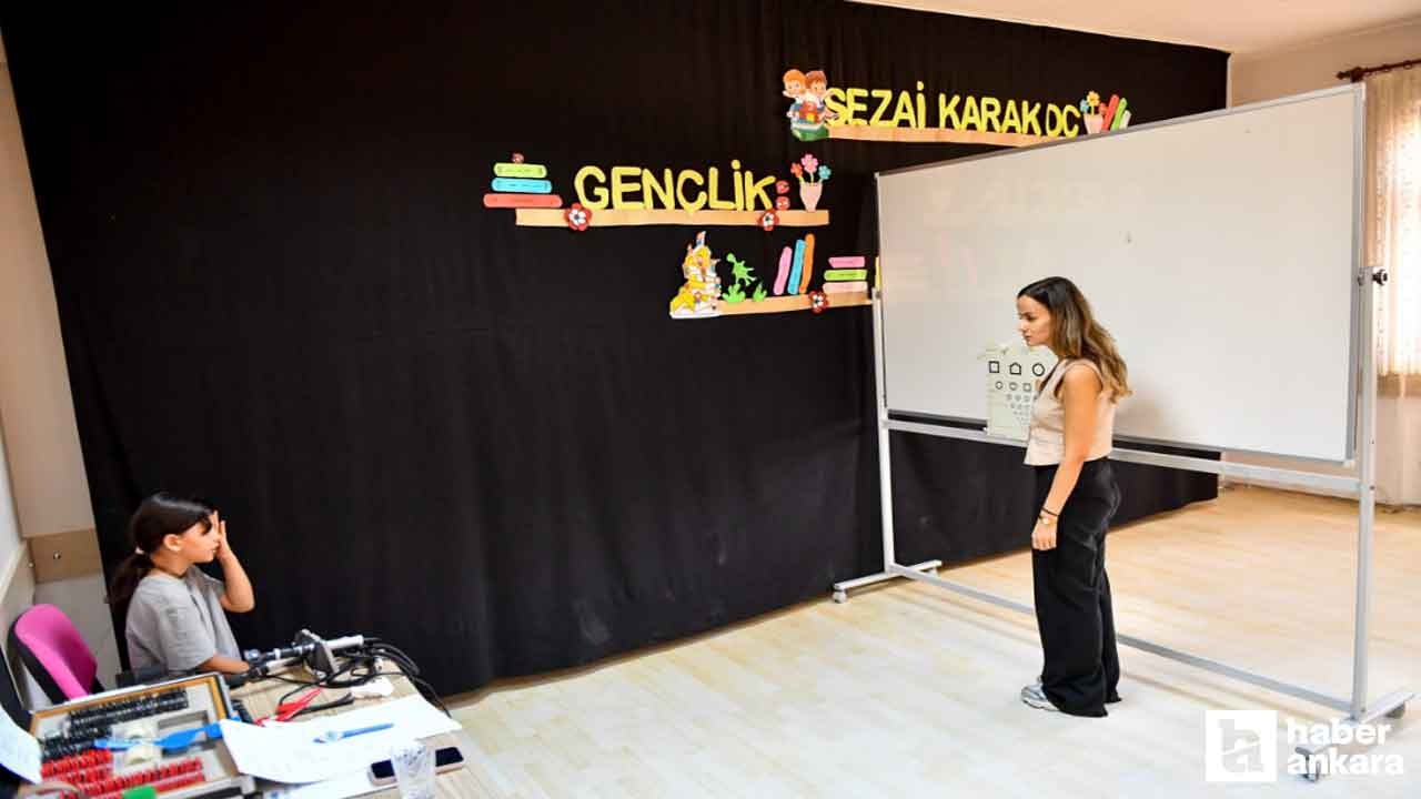 Altındağ Belediyesinden çocuklara ücretsiz göz sağlığı taraması