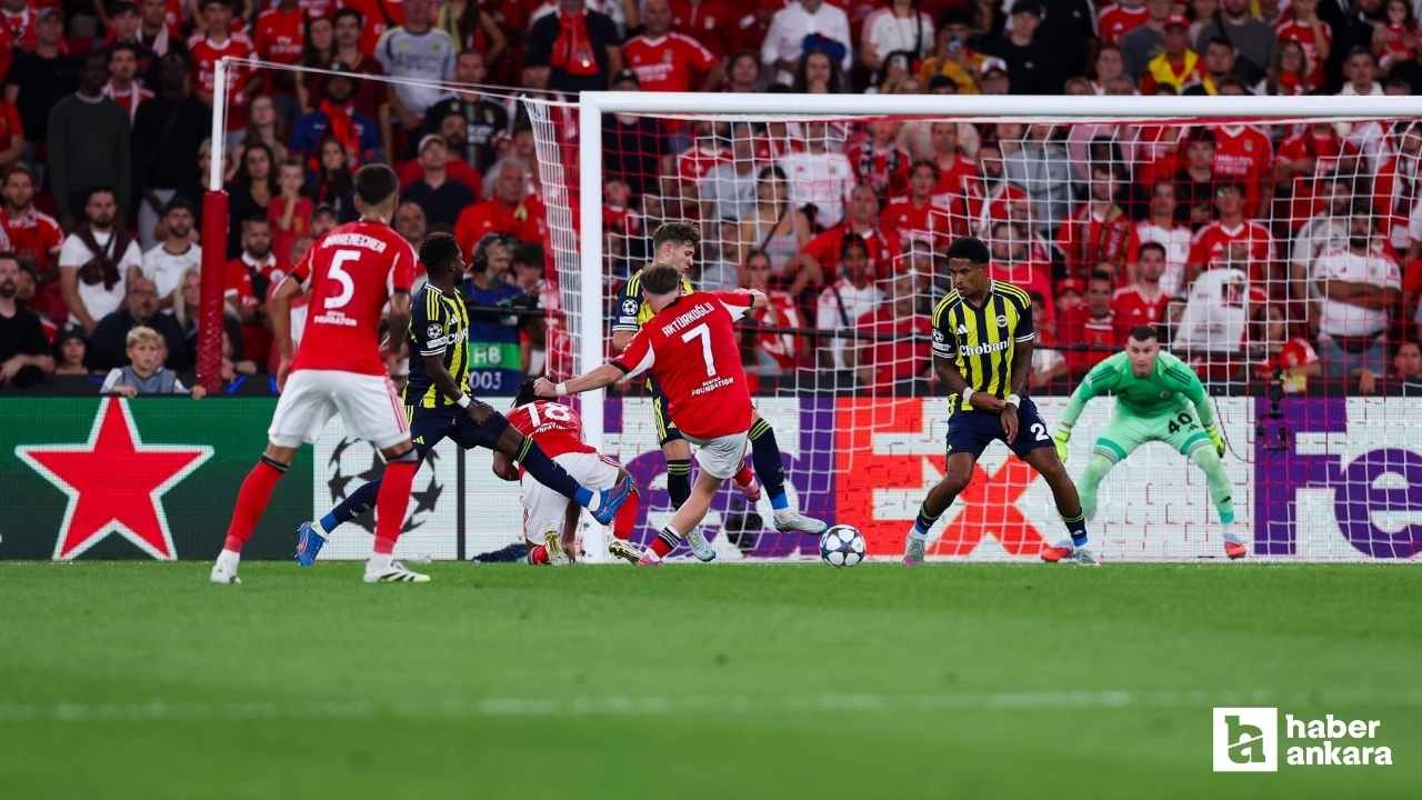 Kerem'in golüyle Benfica'ya mağlup olan Fenerbahçe Şampiyonlar Ligi'nden elendi
