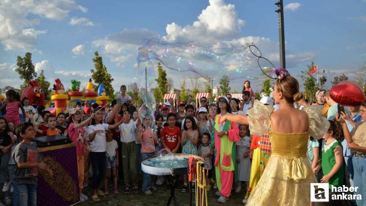 Kahramankazan Millet Bahçesi'nde çocuk şenliği başlıyor!