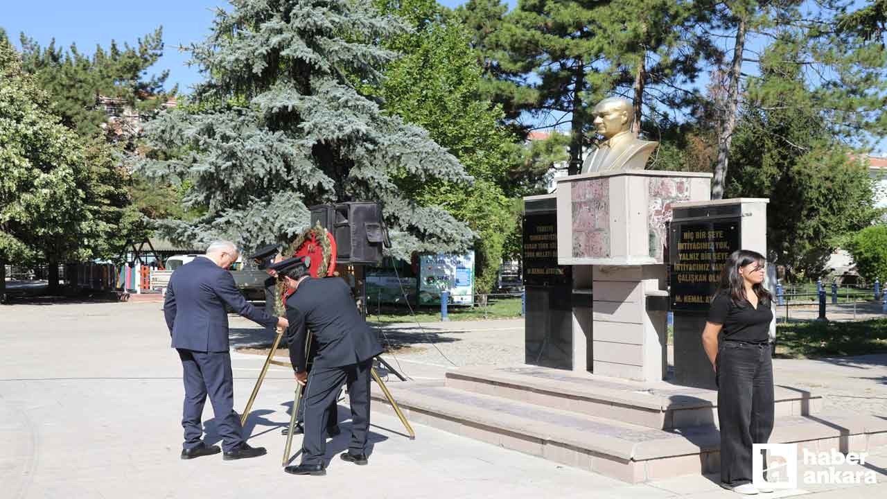 Beypazarı ve Çubuk'ta Büyük Zafer'in 103. yıl dönümü kutlandı