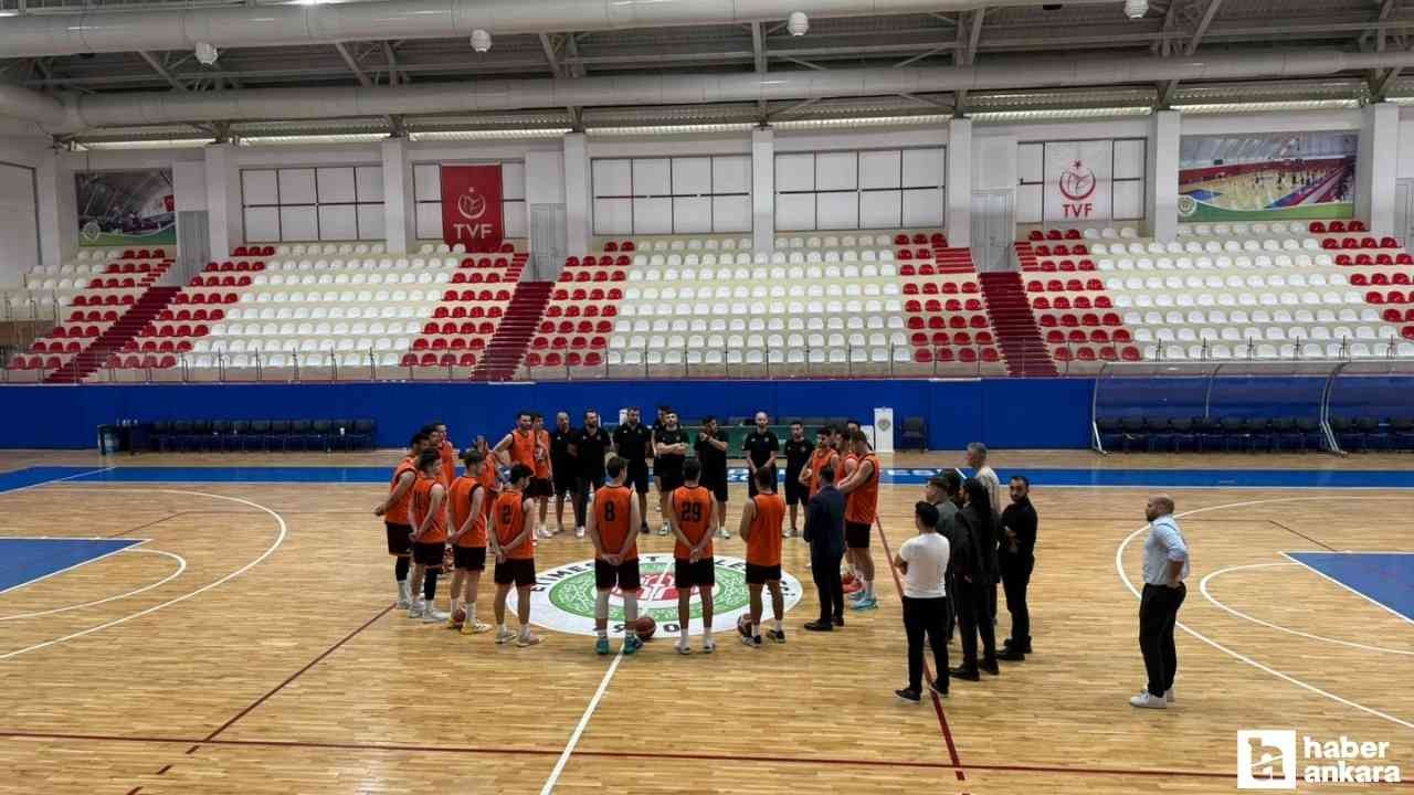 Etimesgut Belediyesi Gelişim Spor Kulübü basketbol takımından ilk antrenman