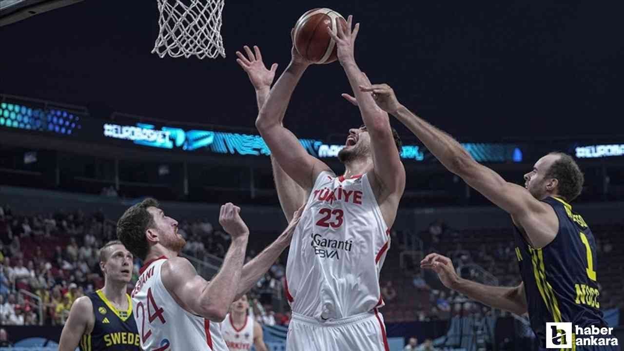 İsveç’i deviren Milli Takım basketbolda çeyrek finalde