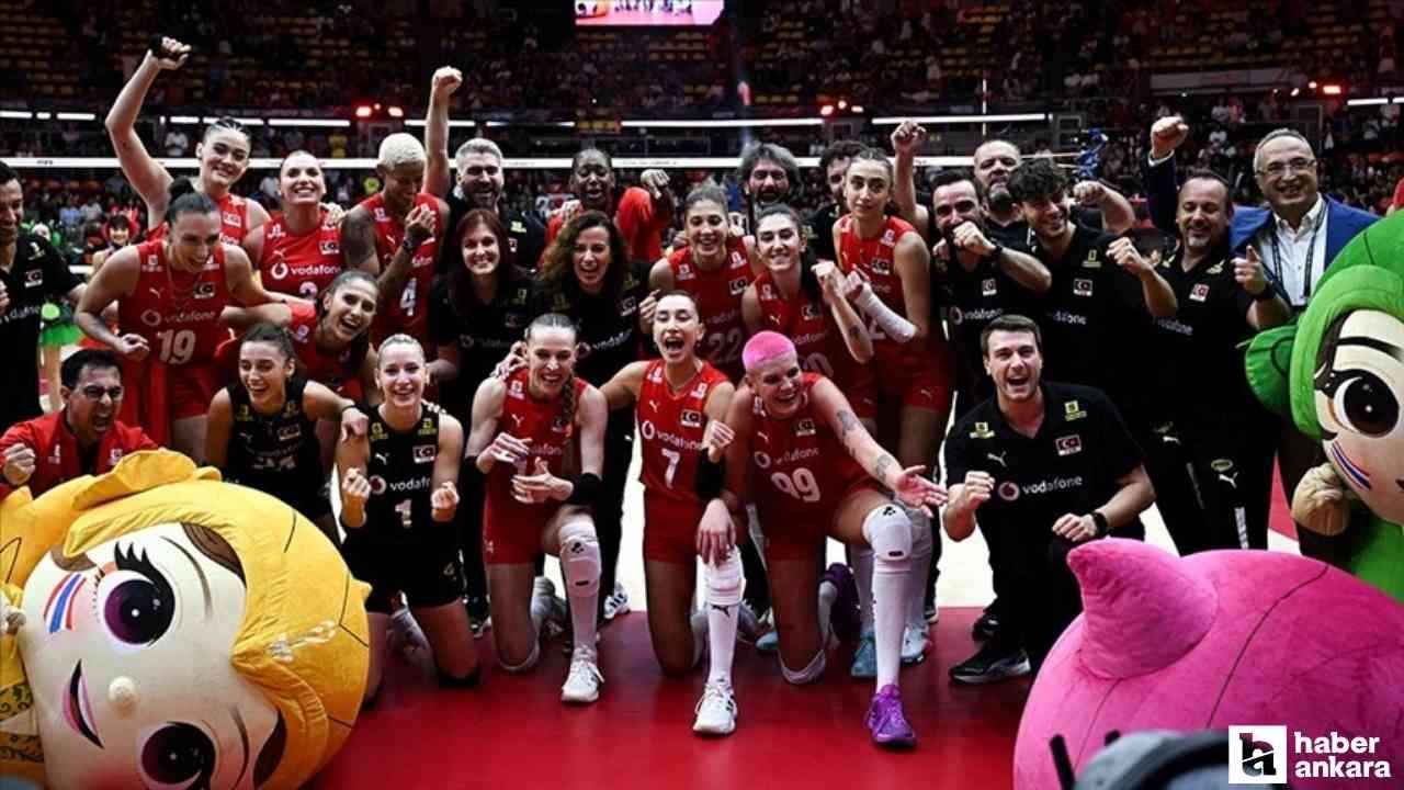 Kadın voleybolunda yine tarih yazdık!