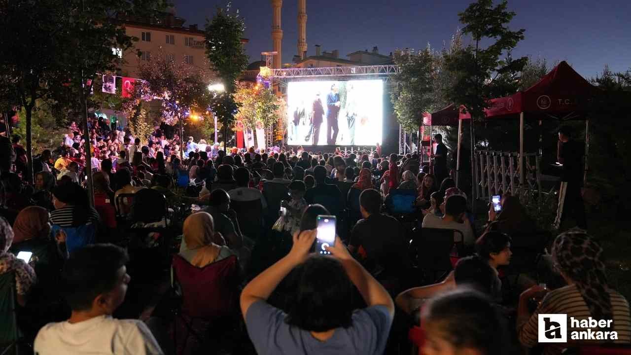 Keçiören Belediyesi açık havada Hababam Sınıfı keyfi yaşattı