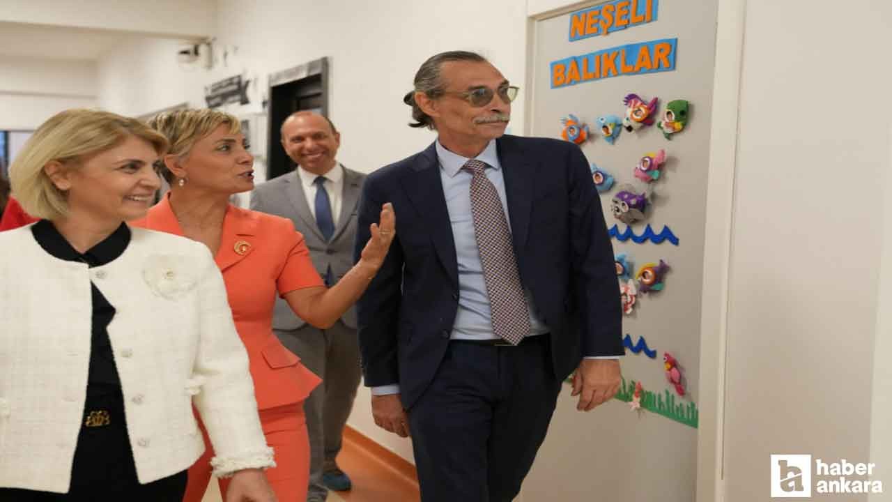 Başkan Beşikcioğlu'ndan okulun ilk günü öğrencilere ziyaret