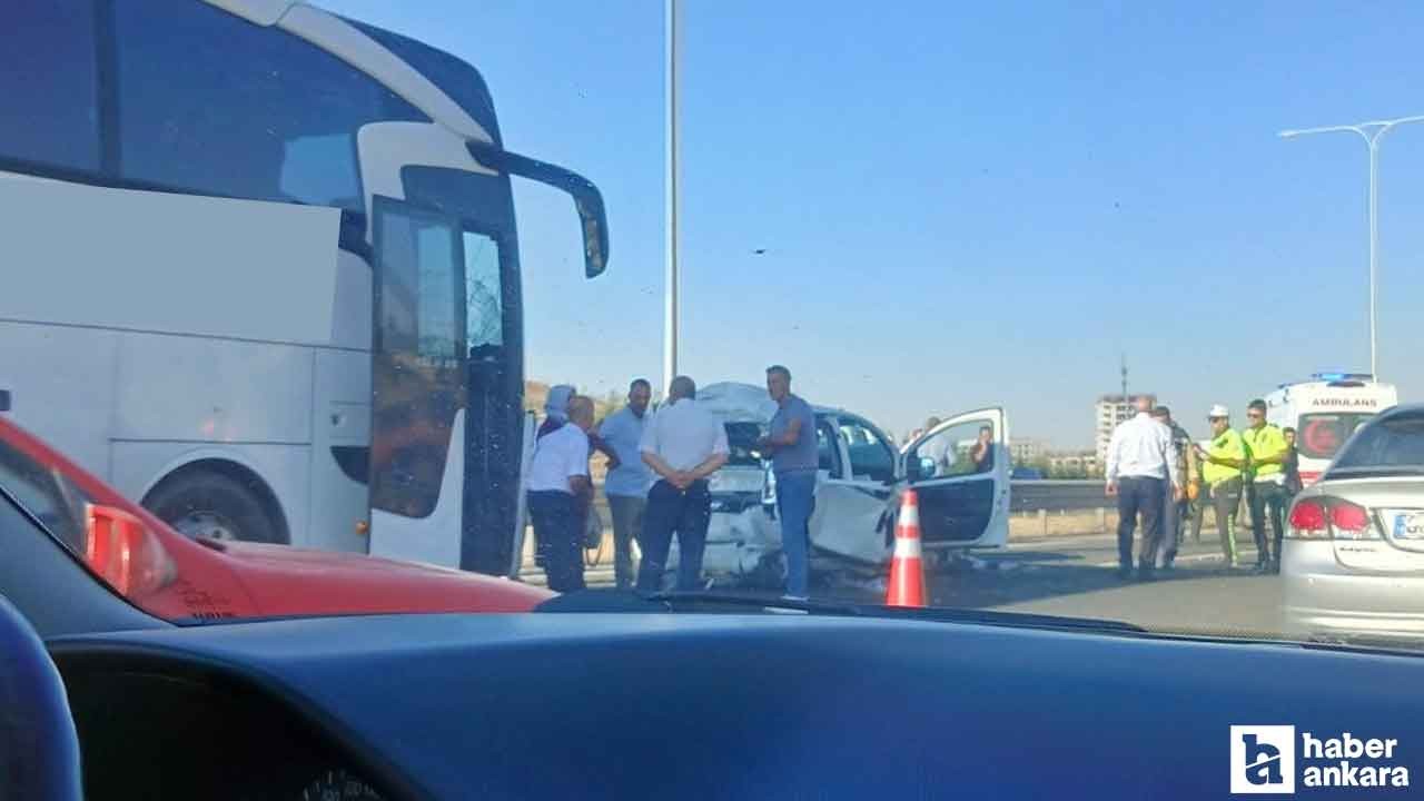 Ankara Çevre Yolu Yuvaköy geçişinde zincirleme trafik kazası!
