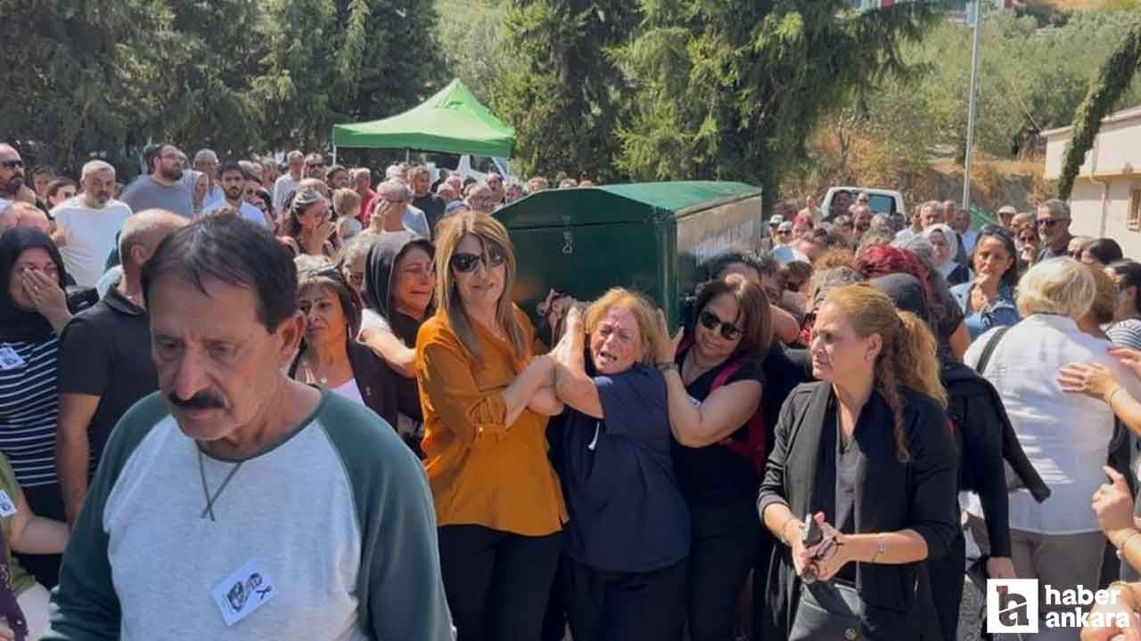 Ankara'da kızının gözü önünde öldürülen kadın toprağa verildi