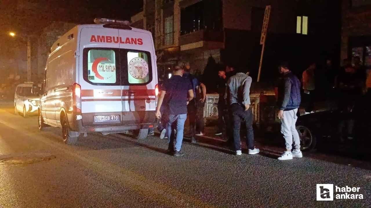 Çorum'da silahlı saldırıda 1 kişi yaralandı