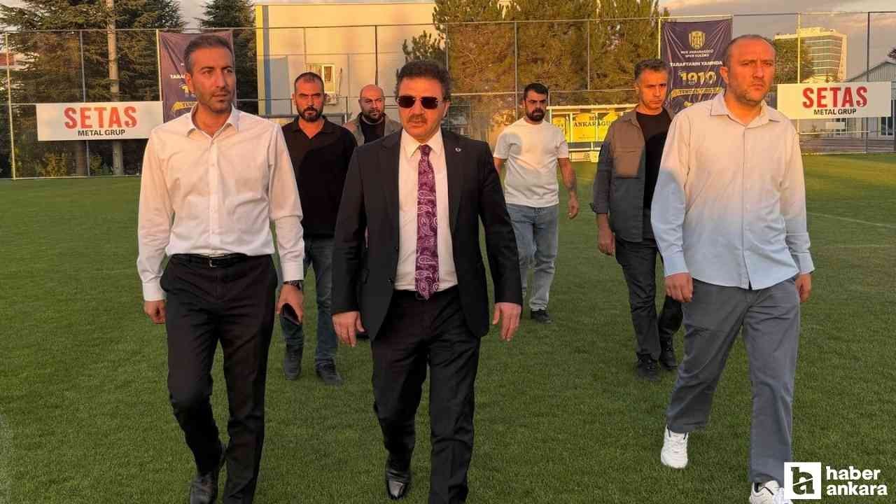 Karatepe’nin ilk antrenmanını Yiğiner ve Başkan Tekin’de izledi