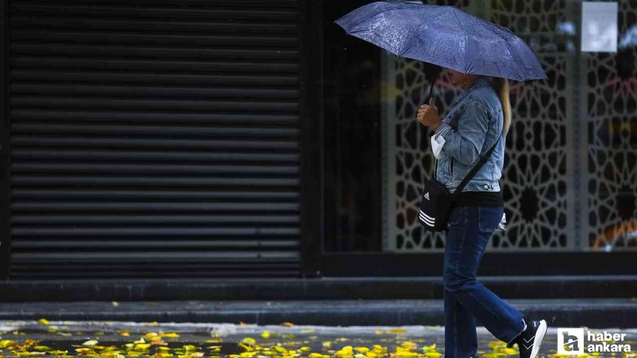 Ankara'da öğleden sonra gök gürültülü sağanak yağış bekleniyor