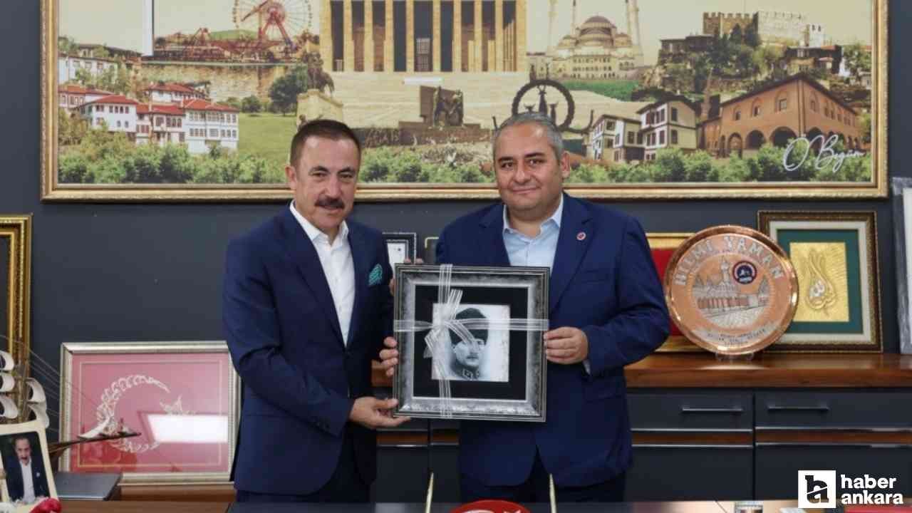 Başkan Özarslan, AHİD Genel Başkanı Yaman'ı ziyaret etti
