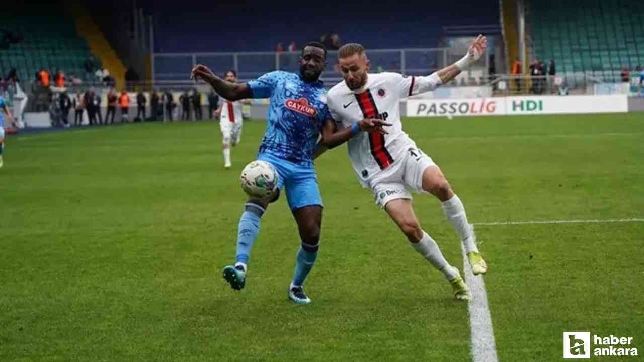 Gençlerbirliği, Ç.Rizespor ile 33.maça çıkıyor