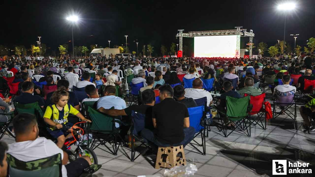 Sincan'da 12 dev adamın final maçı dev ekranda izlenecek