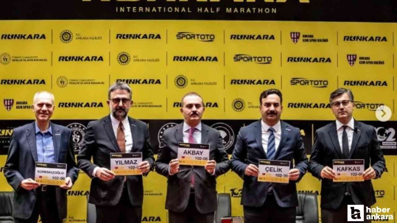 Ankara için tarihi yarış: Uluslararası Runkara Yarı Maratonu lansmanı yapıldı
