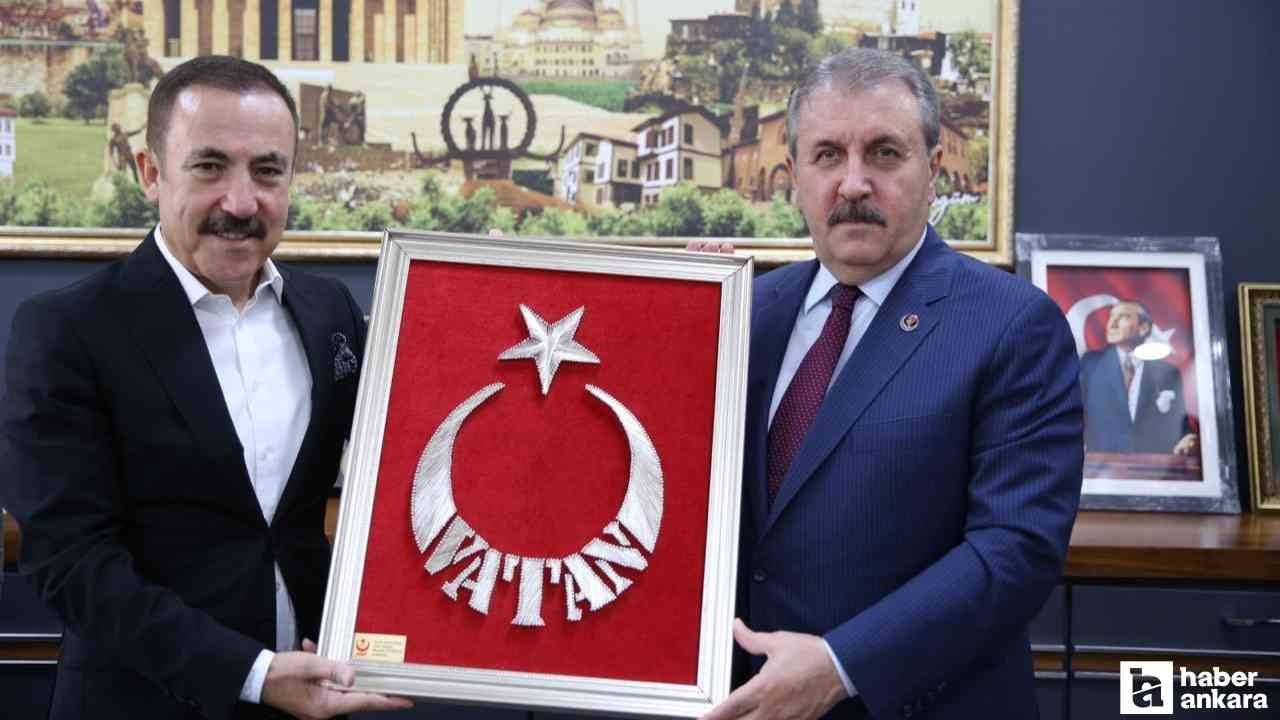 Mustafa Destici'den AHİD Genel Başkanı Hilmi Yaman'a ziyaret!