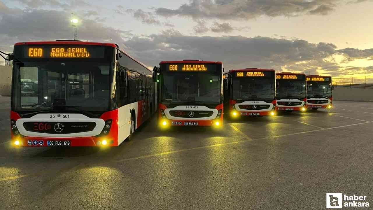 Ankara'da 5 yeni körüklü otobüs hizmet vermeye başladı!