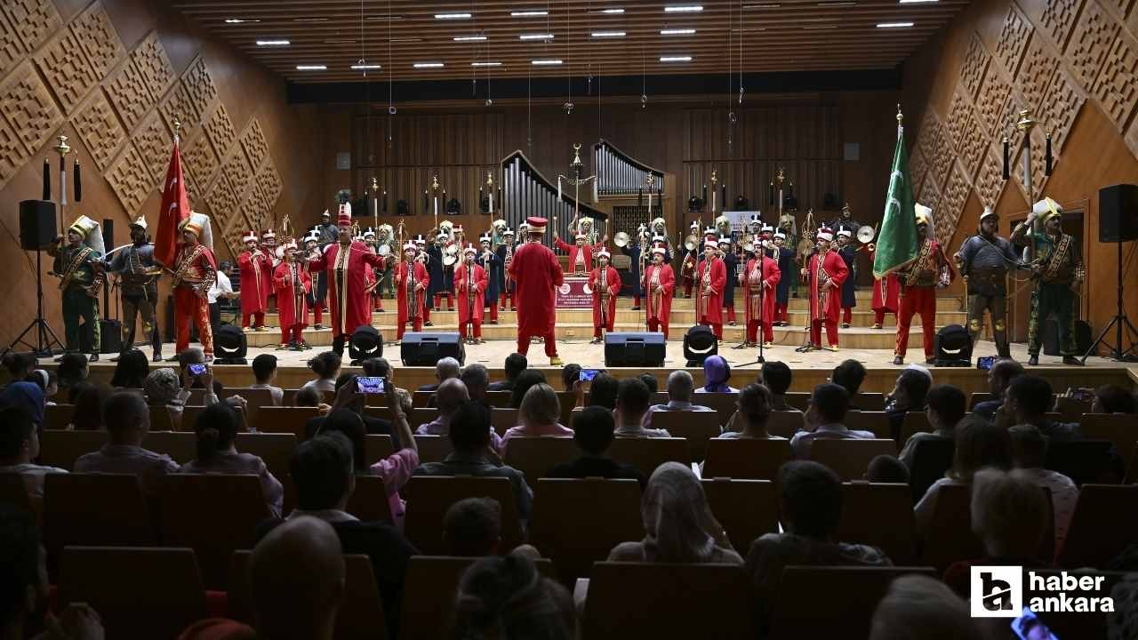 Ankara Kültür Yolu Festivali'nde Mehteran Birliği Konseri verildi