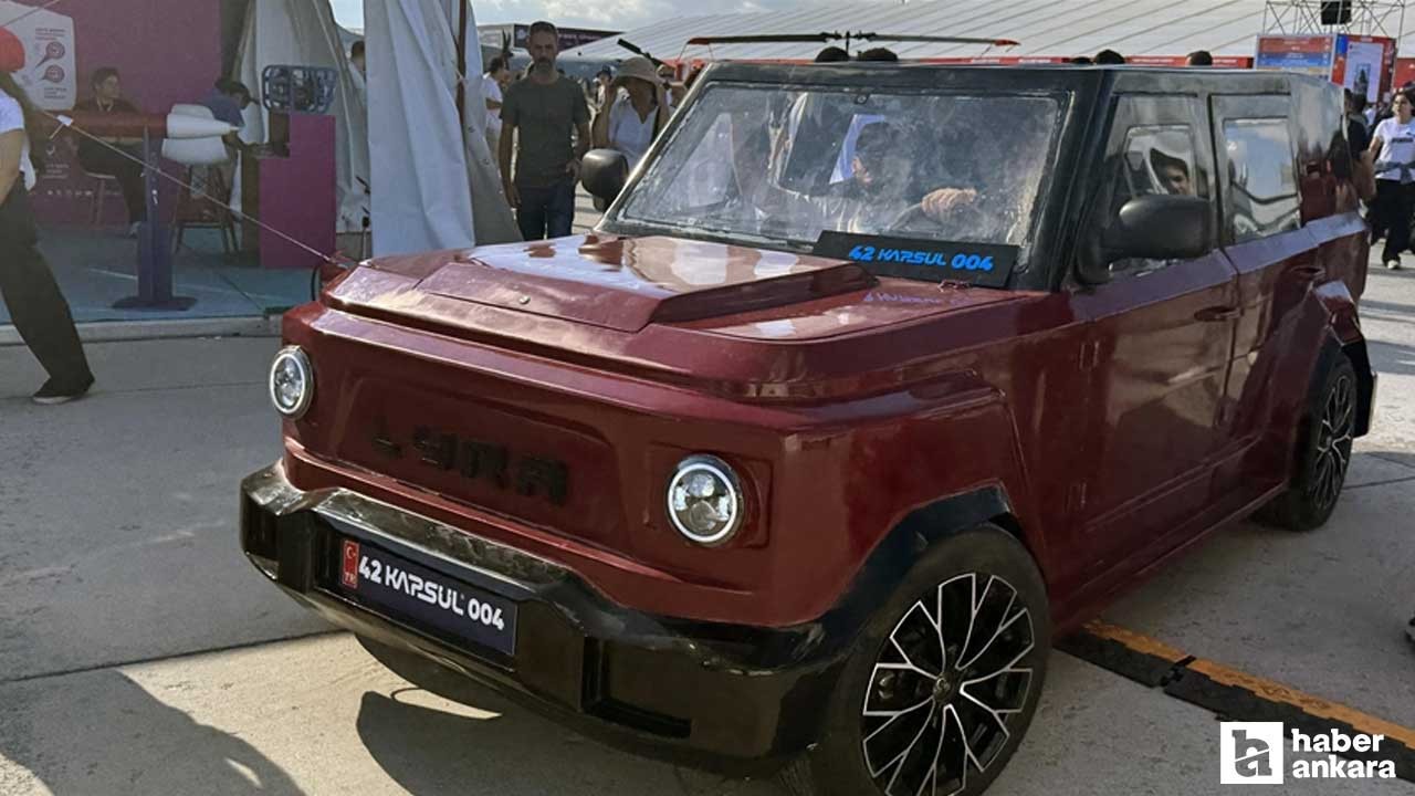 Öğrencilerin geliştirdiği elektrikli araç Lyra, TEKNOFEST'te görücüye çıktı!