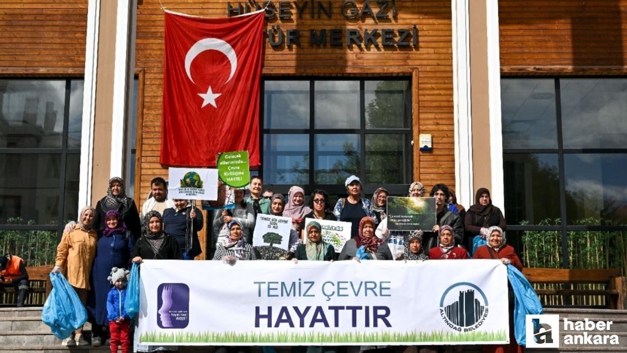 Altındağlı kadınlardan temizlik harekatı