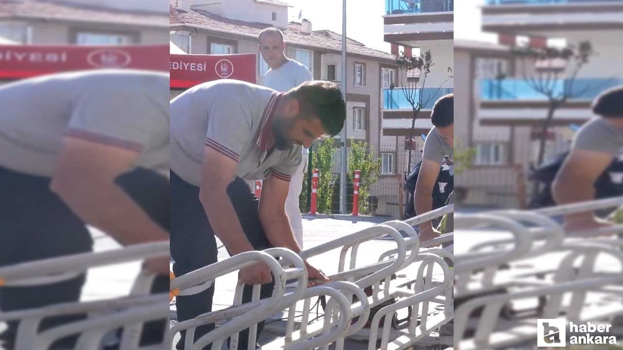 Keçiören'in dört bir yanına bisiklet park istasyonları kuruluyor!
