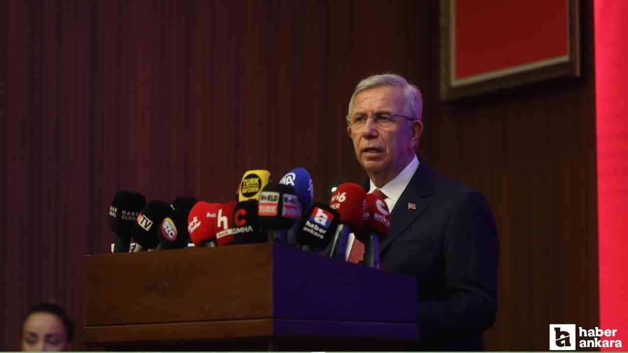 Başkan Yavaş basın toplantısında konuştu: 'Suçlusu varsa cezasını çeksin bu kadar basit'