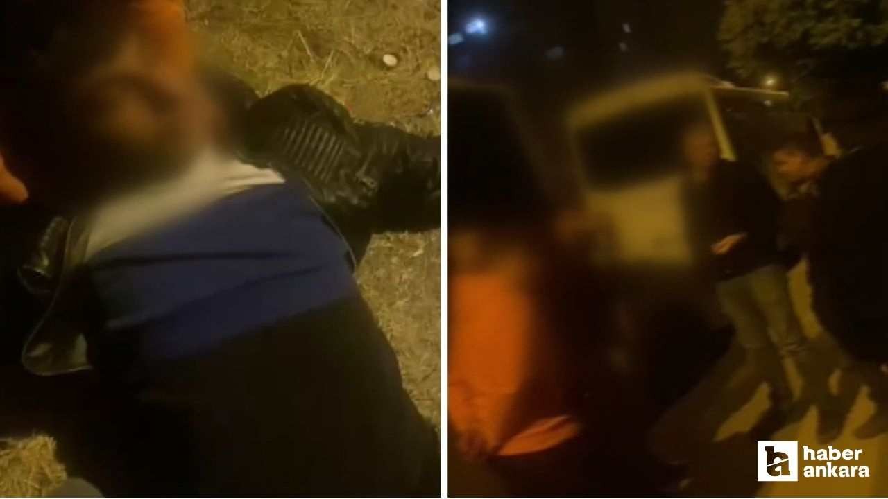 Elmadağ'da tartıştığı gruba silah çeken şahıs darp edildi