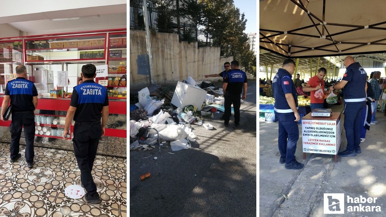 Etimesgut'ta zabıtalar denetimlerini sürdürüyor!