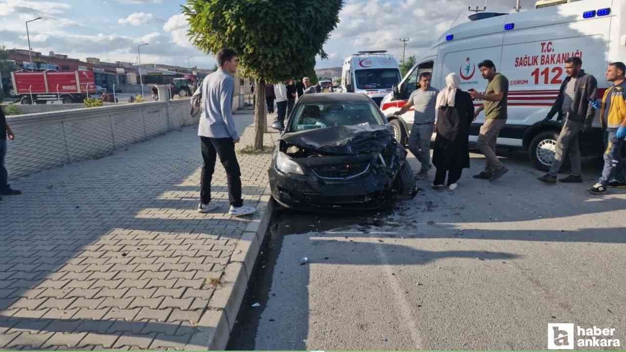Çorum'daki trafik kazasında 3 kişi yaralandı
