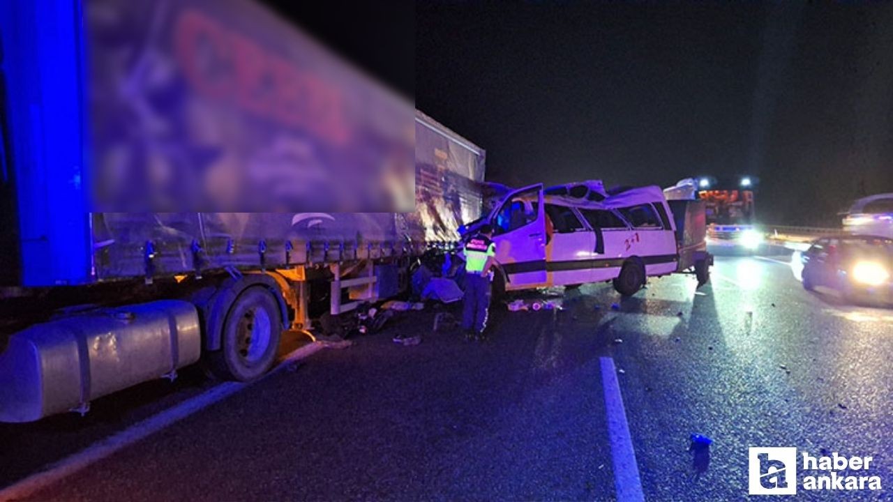 Ankara-Tarsus Otoyolu'nda feci kaza: 3 ölü, 16 yaralı