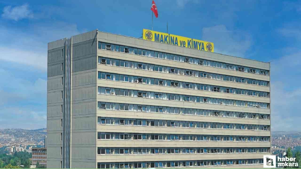 Makine ve Kimya Endüstrisi Ankara'da 35 işçi alımı yapacak