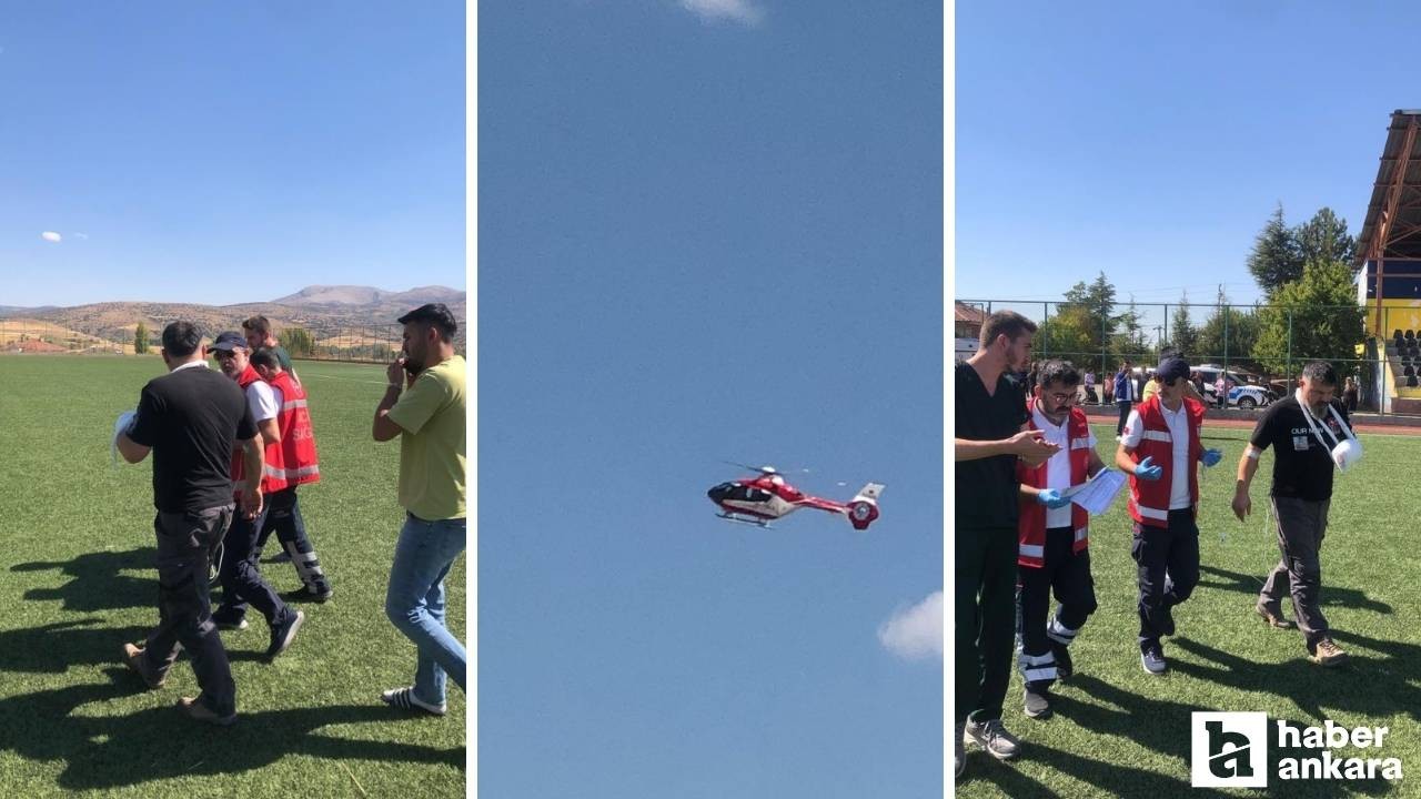 Yozgat'da parmağı kopan vatandaş Ankara'ya sevk edildi