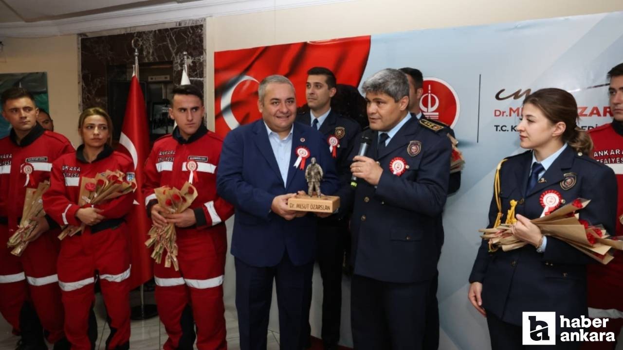 Keçiören Belediye Başkanı Özarslan, itfaiyecilerle bir araya geldi