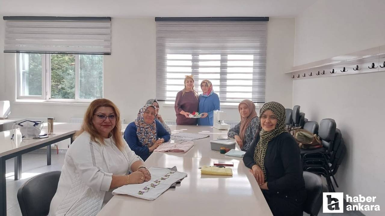 Pursaklar Altınova Ayşe Hatun Hanımevi'nde kurslar başladı