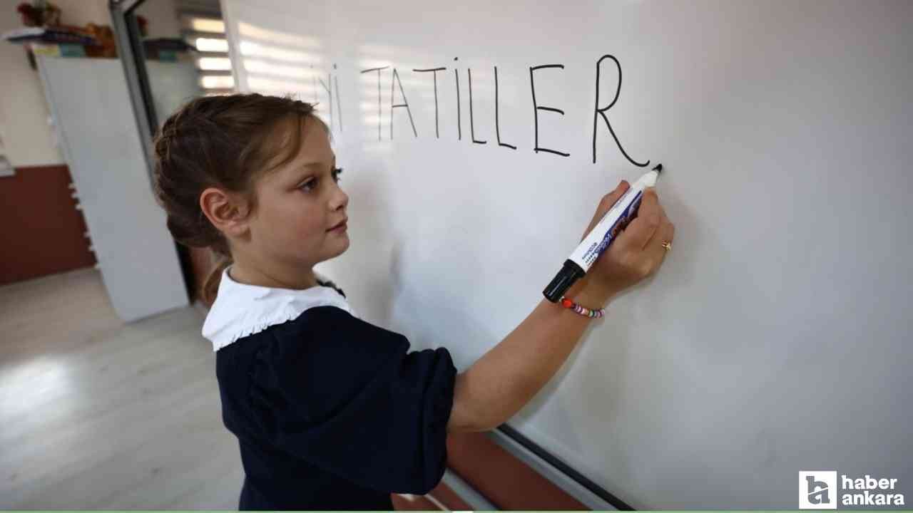 Kasım ara tatil ne zaman? Okullarda 1. ara tatil tarihi