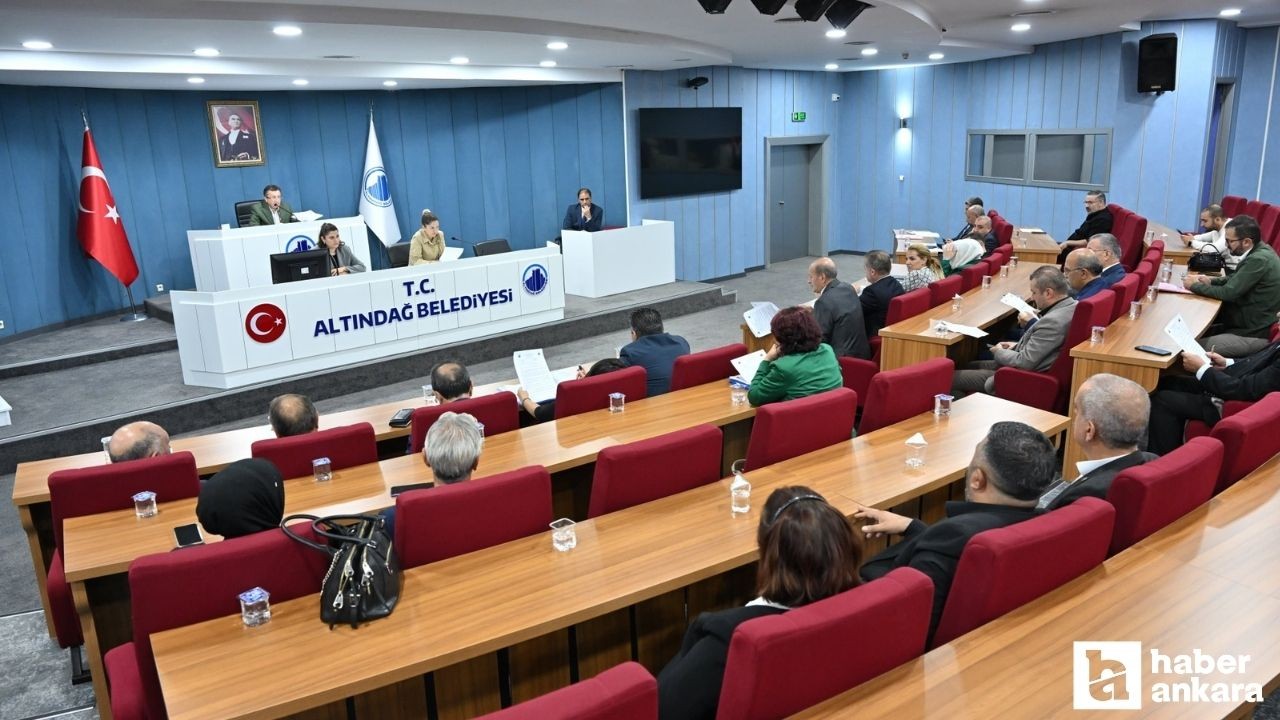 Altındağ Belediyesi Ekim Ayı Meclis Toplantısı'nı gerçekleştirdi